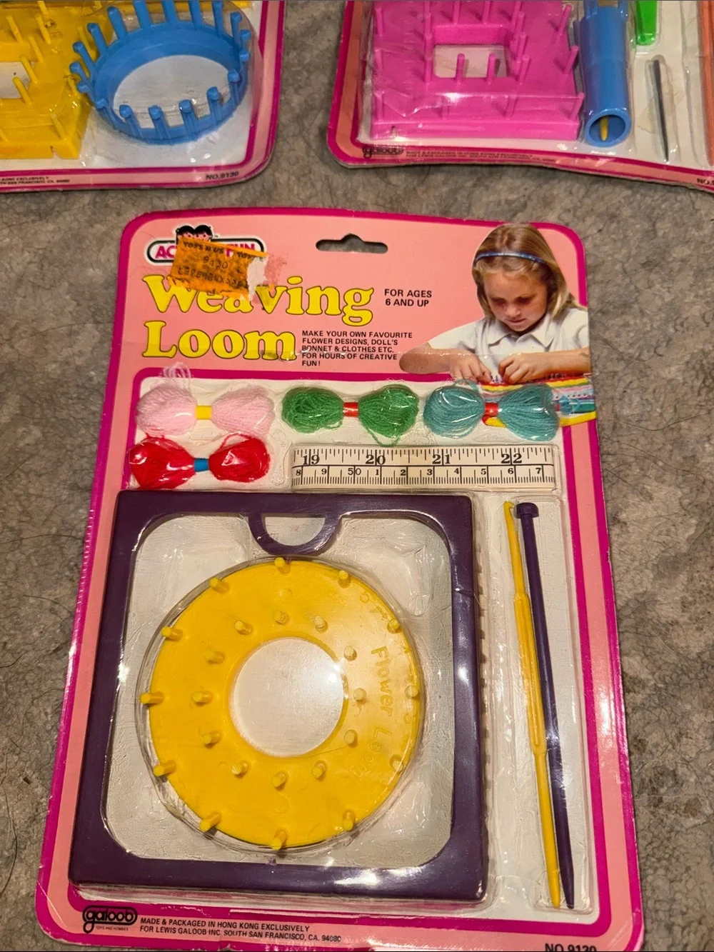 Vintage Activi-T-Fun Weaving Loom Craft Kits Set of 3 - Unopened NOS Retro -